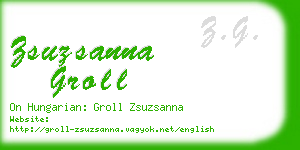 zsuzsanna groll business card